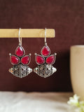 Leaf-shaped Oxidized Earring | AMOLA