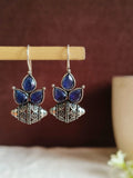 Leaf-shaped Oxidized Earring | AMOLA