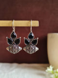 Leaf-shaped Oxidized Earring | AMOLA