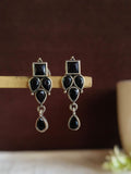 Silver Replica Stone Stud Earrings | AMOLA
