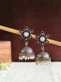 Floral Oxidised Jhumka | AMOLA