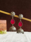 Teardrop Meenakari Jhumka | AMOLA