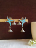 2 Half Moon Enamel Jhumka Earrings | AMOLA