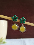 Heritage Flora Oxidized Earrings | AMOLA