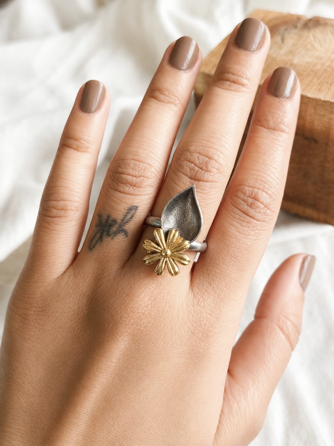 Dual Tone Oxidised Rings | AMOLA