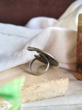 Dual Tone Adjustable Oxidised Rings | AMOLA