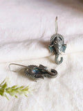 Divine Silver Ganpati Hook Earrings | AMOLA