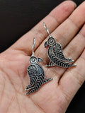German Silver Parrot hook Earrings | AMOLA